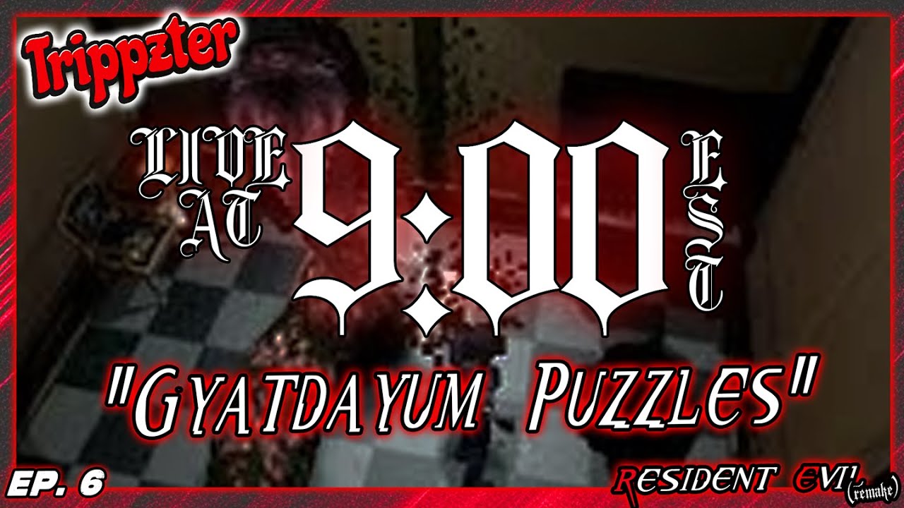 |LIVE| THESE GYATDAYUM PUZZLES (Resident Evil REmake pt. 6)