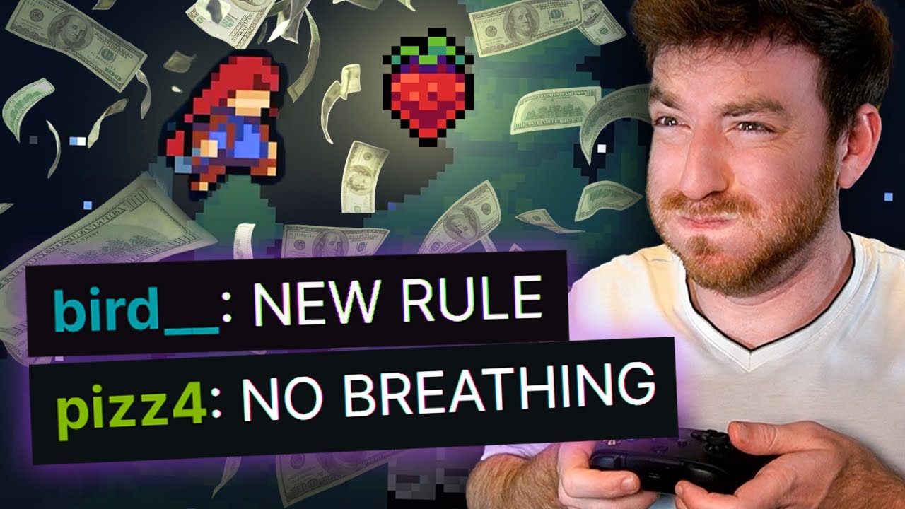 Celeste Speedrun, but there's a random disaster every 5 minutes