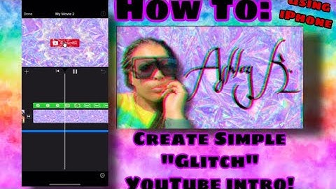 HOW TO CREATE A YOUTUBE INTRO USING A IPHONE **Beginner Friendly**