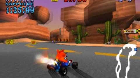 Crash Team Racing Walkthrough Part 25 - Dingo Canyon [Relic Race]