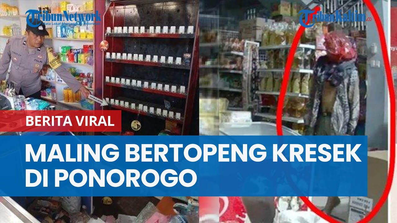 Ambil Rokok Maling Bertopeng Kresek Ambil 500 Bungkus Rokok dan Uang Tunai Rp10 ...