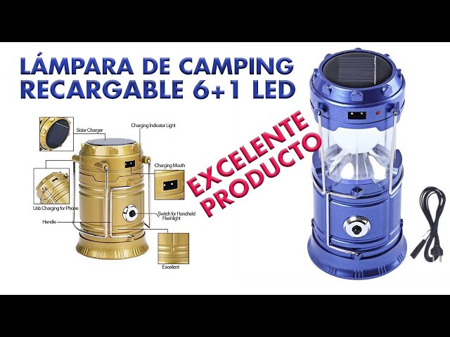 Hengda Linterna de Camping Recargable, Lámpara de Camping LED 700