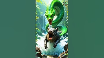 Mind-Blowing AI: Hyper-Realistic Jungle Snakes Brought to Life #snake #giantpython #youtubeshorts