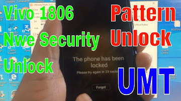 Vivo 1806 V11i Pattern Unlock UMT | Vivo 1806 New Security 2020 Unlock Pin With Umt