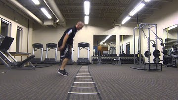 Fast feet ladder burpee