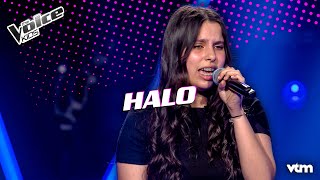 Ines - 'Halo' | Knockouts | The Voice Kids | VTM Resimi