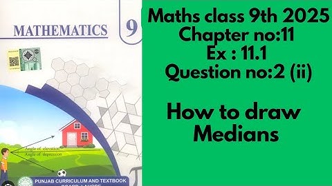 Class 9 Exercise 11.1 Maths PTB New Book | Unit11 Exercise 11.1 Loci & Construction Q.No:2(ii) 