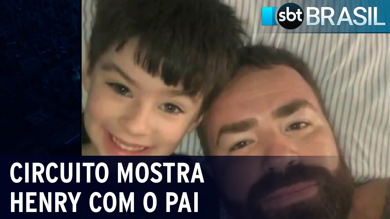 Circuito de segurança mostra menino Henry com pai horas antes de morrer | SBT Brasil (19/03/21)