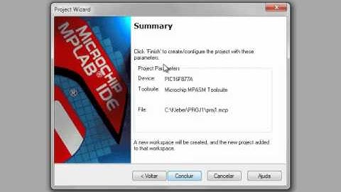 01 - Como criar um Projeto utilizando a IDE MPLAB 8.xx