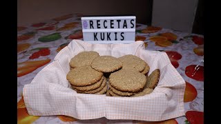 DELICIOSAS GALLETAS INTEGRALES CON NUEZ Y AJONJOLI/Recetas Kukis