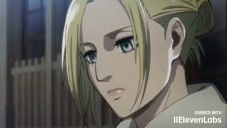Annie kediyi beslemeye çalışıyor | Attack On Titan OVA 1 (Türkçe Dublaj.)