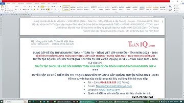 Trạng nguyên Tiếng Việt lớp 4 Vòng 6 cấp Huyện năm 2023 - 2024 ôn thi theo 10 chủ điểm (Thi Hương)