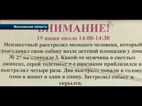 В Подмосковье расстреляли сначала собаку, а потом хозяина!