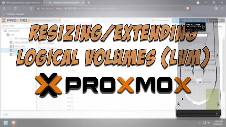 Resizing/Extending Logical Volumes (LVM) in Proxmox