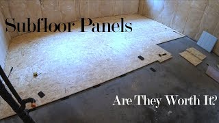 Basement Sub floor Panels  Are they worth it?
