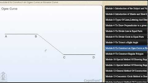 Construct a ogee curve or regular curve