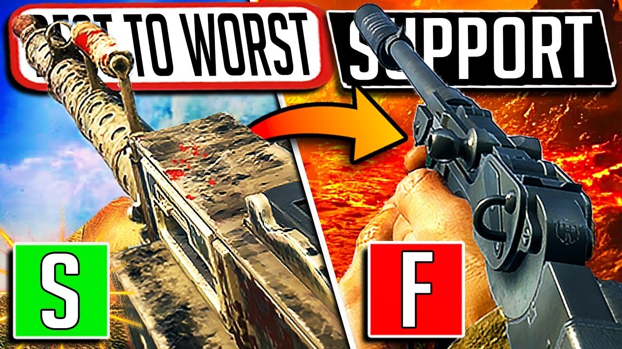 EVERY SUPPORT GUN in Battlefield 1 RANKED (BEST & WORST Weapons Tier List 2025)