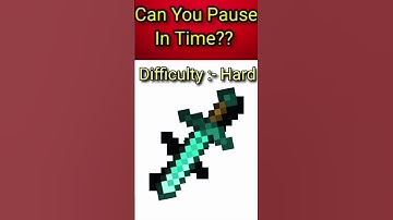 Can you pause at the perfect time?  Difficulty: HARD. #shorts #minecraft #viral