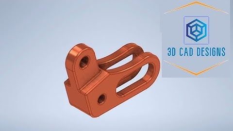 Autodesk Inventor Tutorial: How to Design a 3D Part using Extrude, Extrude Cut, Fillet, Plane, ....