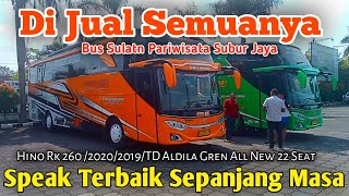 DI JUAL BUS PARIWISATA SUBUR JAYA ( Hino Rk 260 /2019 TD Aldila 22 Seat )