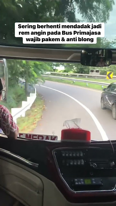 Begini suara khas rem pada bus Primajasa bukan berarti tidak aman ya memang suaranya bisa dibuat