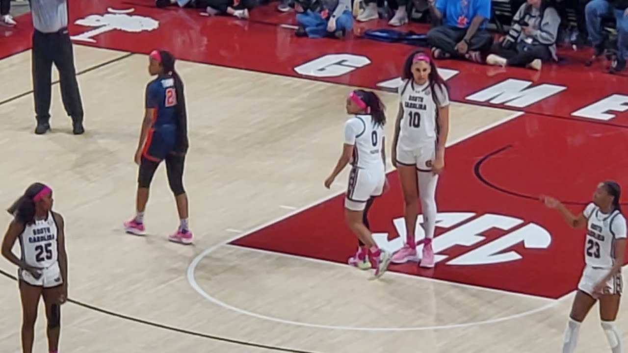 Now That’s :  Ole Miss & South Carolina Ladies Stop Play To Let Someone Get Their Weave Back Together [VIDEO]
