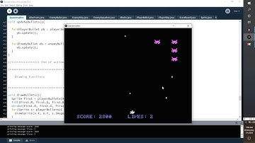 Space Invaders Clone Demo using Processing