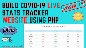 COVID-19 Live Stats Responsive Website Using PHP,  HTML,  CSS and JS | Part 1 State Wise Data |