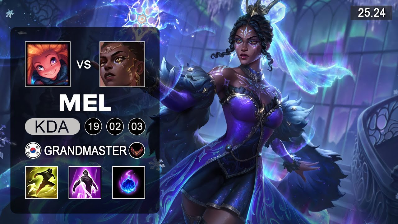 Mel vs Zoe Mid - KR Grandmaster - Patch 25.24 Season 15
