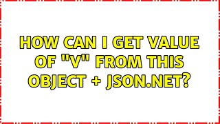 How Can I Get Value Of V From This Object  Jsonnet