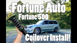 Installing FORTUNE AUTO 500 Series Coilovers On My 05 Subaru Forester XT