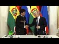 Путин и президент Боливии подводят итоги переговоров — LIVE