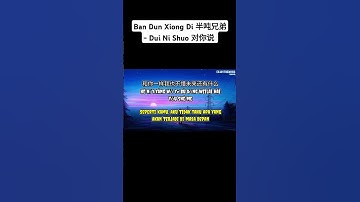 Ban Dun Xiong Di 半吨兄弟 - Dui Ni Shuo 对你说