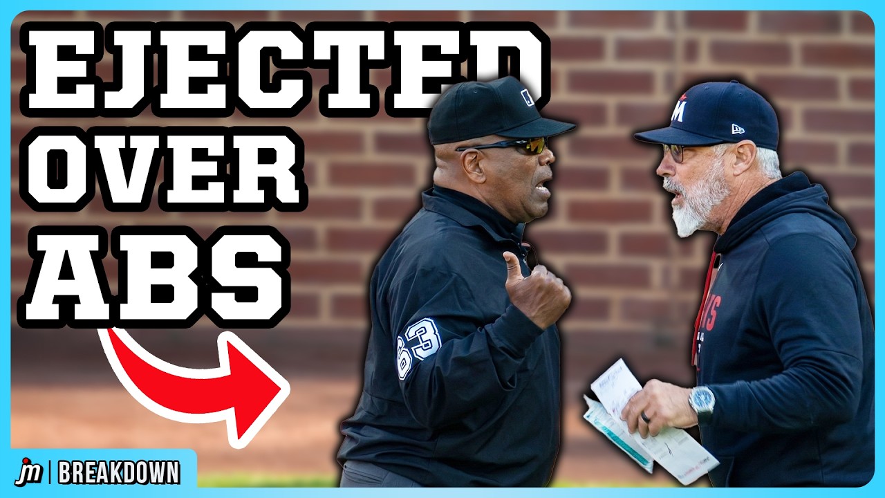 Umpire ejects Derek Shelton for arguing a legal ABS challenge, a breakdown