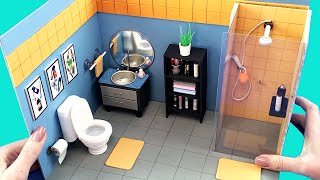 DIY Miniature Bathroom 〜 Easy and Fast to Make!