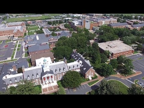 Drone over Salisbury University