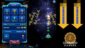 Alien Shooter Level 1 | Low Power Ship | Galaxy Attack | Pulse Blast | Zambario Gamers
