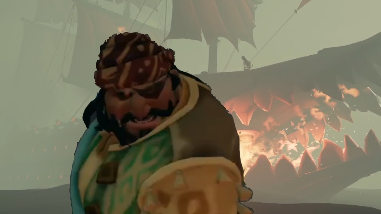 Fighting crews on the most OP Ship in Sea of Thieves - YouTube