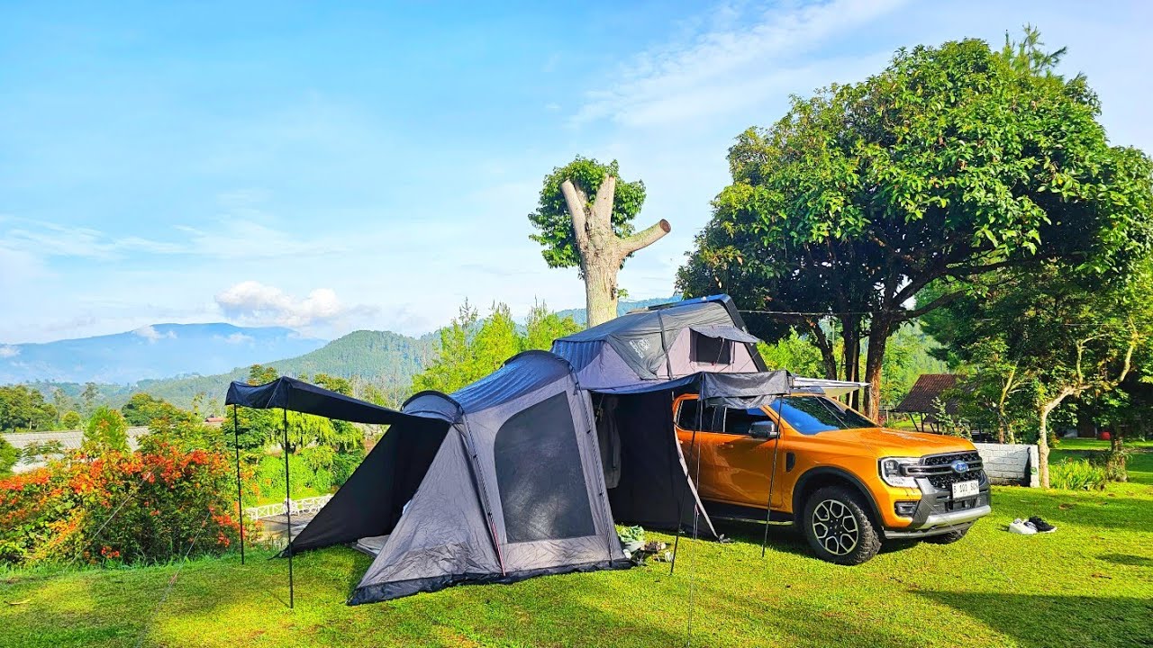 Camping Keluarga di PINE FOREST CAMP  Lembang Maribaya  Bandung   