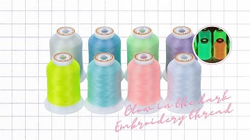 Unboxing Glow in the Dark & UV Color Changing Embroidery Thread! | Yesenia