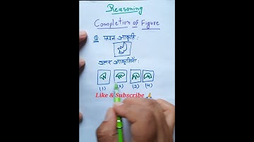 Completion of Figure  Reasoning|प्रतिरूप पूरा करना|Reasoning Tricks|ssc GD mts constable|#shorts