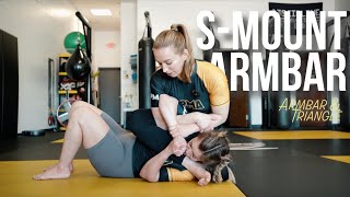 Armbar and Triangle from S-Mount