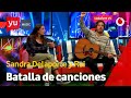 Batalla de canciones | Roi Méndez y Sandra Delaporte cantan palabras encadenadas #yuMusicFranPerea