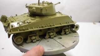 Mission Models US MMP Paint  Tutorial Pt 2 painting the Tamiya Sherman in 1/35 Plus Camouflage