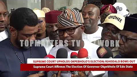 SUPREME COURT UPHOLDS OKPEBHOLO’S ELECTION; IGHODALO BOWS OUT