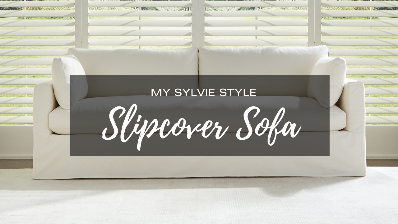 My Sylvie Style Slipcover Sofa Youtube