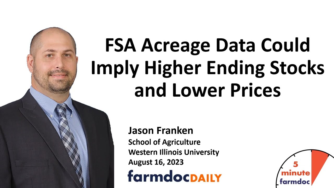 FSA Acreage Data Could Imply Higher Ending Stocks and Lower Prices