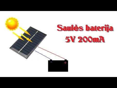 Video: LED Kaip Saulės Elementas