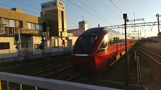 近鉄80010系HV13編成の特急ひのとり15列車名古屋行き 白子駅