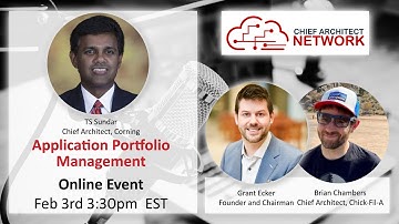 Application Portfolio Management with TS Sundar  Chief Architect at Corning